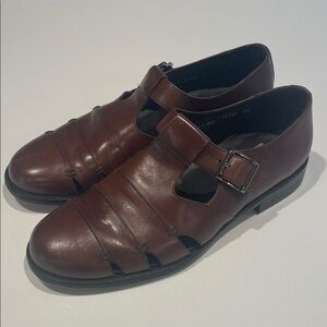 Mezlan Vero Cuoio Men’s Brown Leather Fisherman Shoes